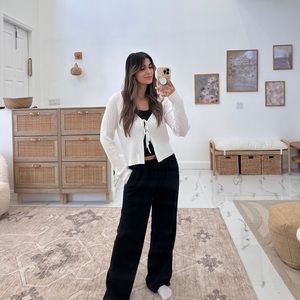 Cute Dainty Tie Cardigan